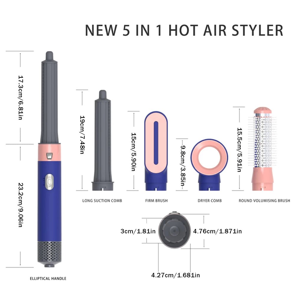 Hair dryer set for curling, straightening hair - Well - Being