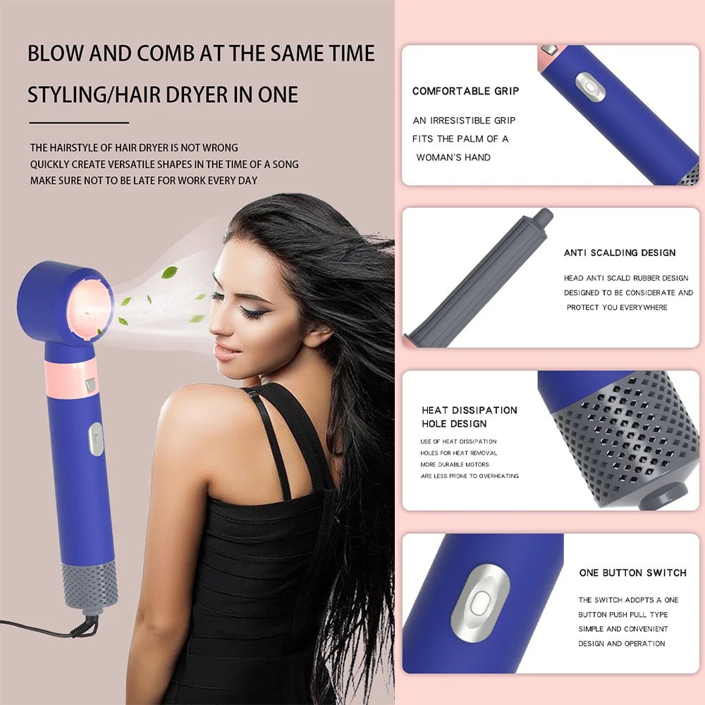 Hair dryer set for curling, straightening hair - Well - Being