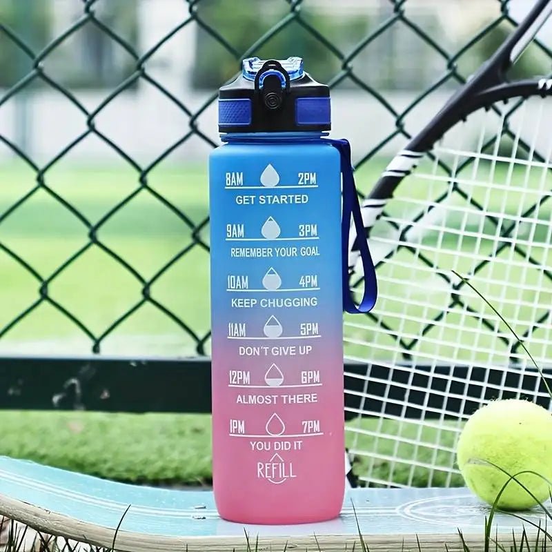 Outdoor Sports Plastic Cup Gradient Color 1000ml Space Cup - Well - Being