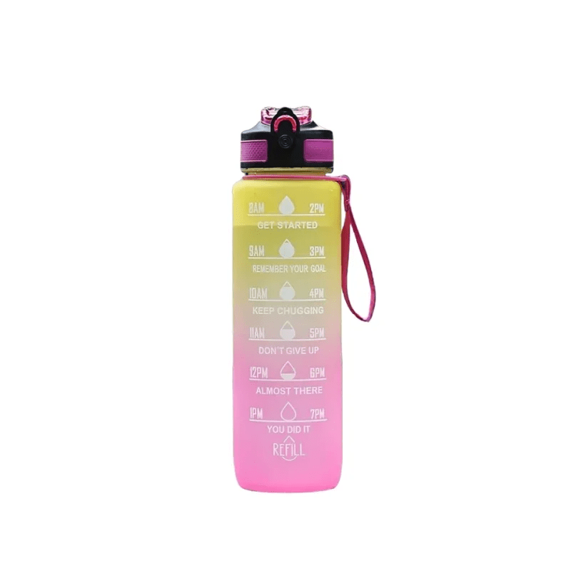 Outdoor Sports Plastic Cup Gradient Color 1000ml Space Cup - Well - Being