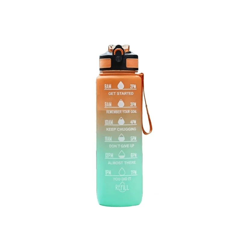 Outdoor Sports Plastic Cup Gradient Color 1000ml Space Cup - Well - Being