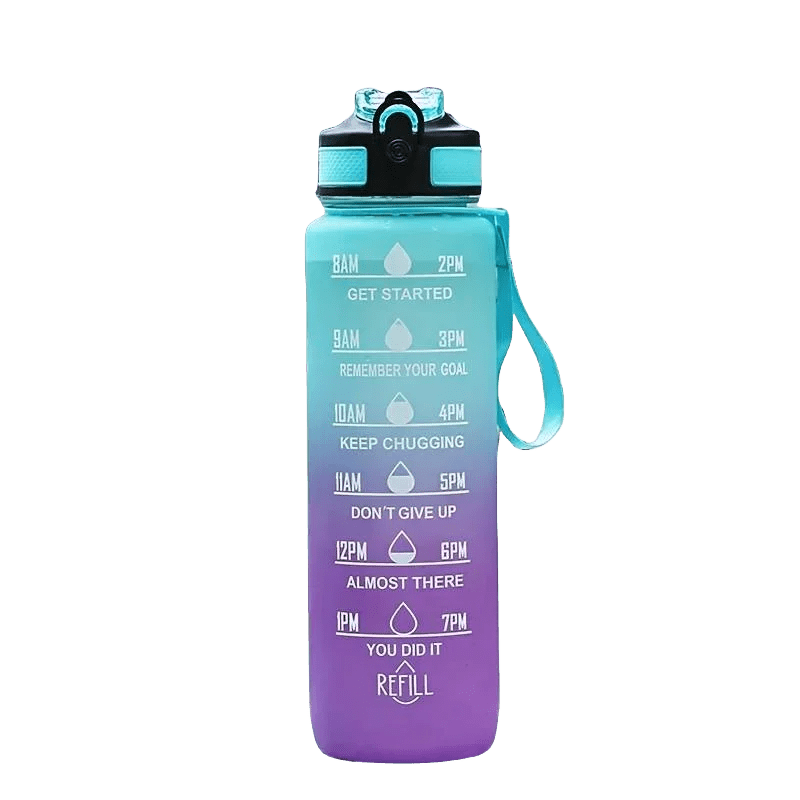 Outdoor Sports Plastic Cup Gradient Color 1000ml Space Cup - Well - Being