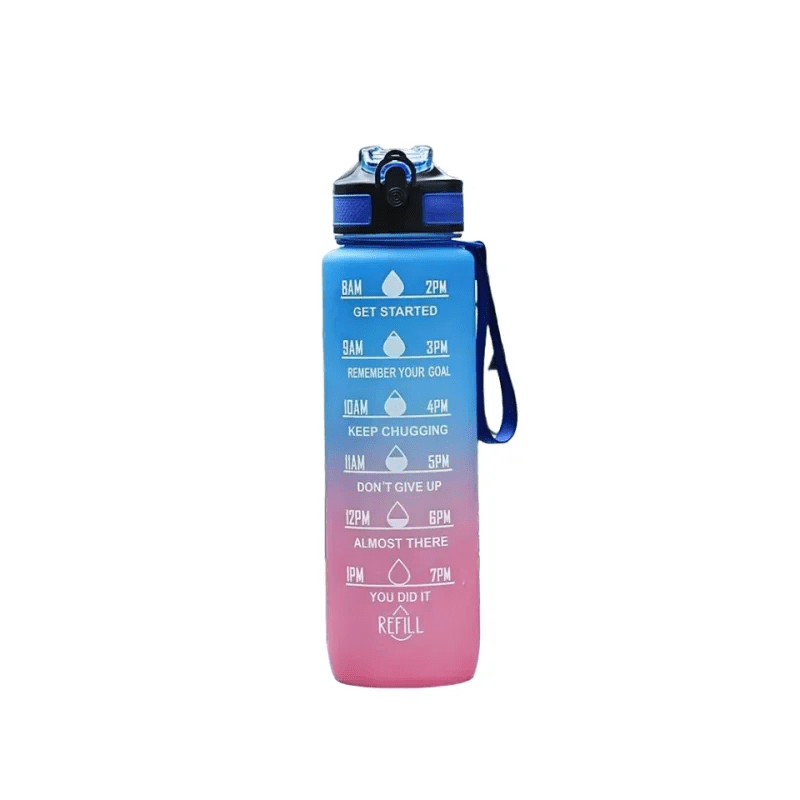 Outdoor Sports Plastic Cup Gradient Color 1000ml Space Cup - Well - Being