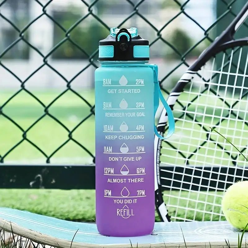 Outdoor Sports Plastic Cup Gradient Color 1000ml Space Cup - Well - Being