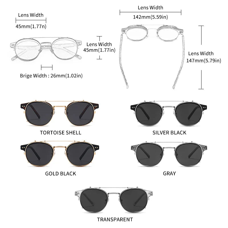 GCV Double Lens Removable Sunglasses Blu - Ray - Well - Being