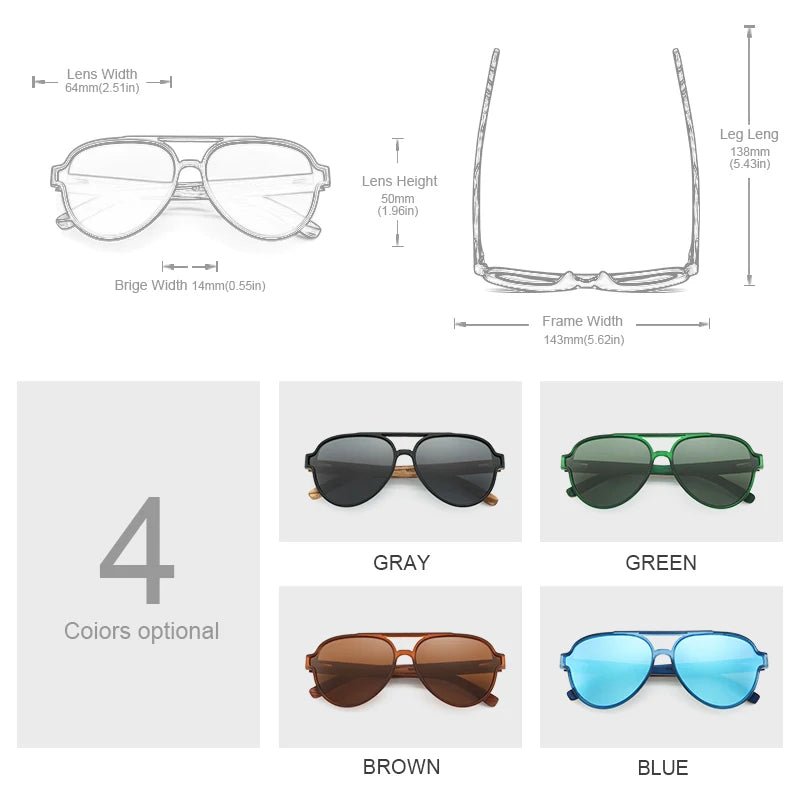 Oi Wood Sunglasses Original - Well - Being