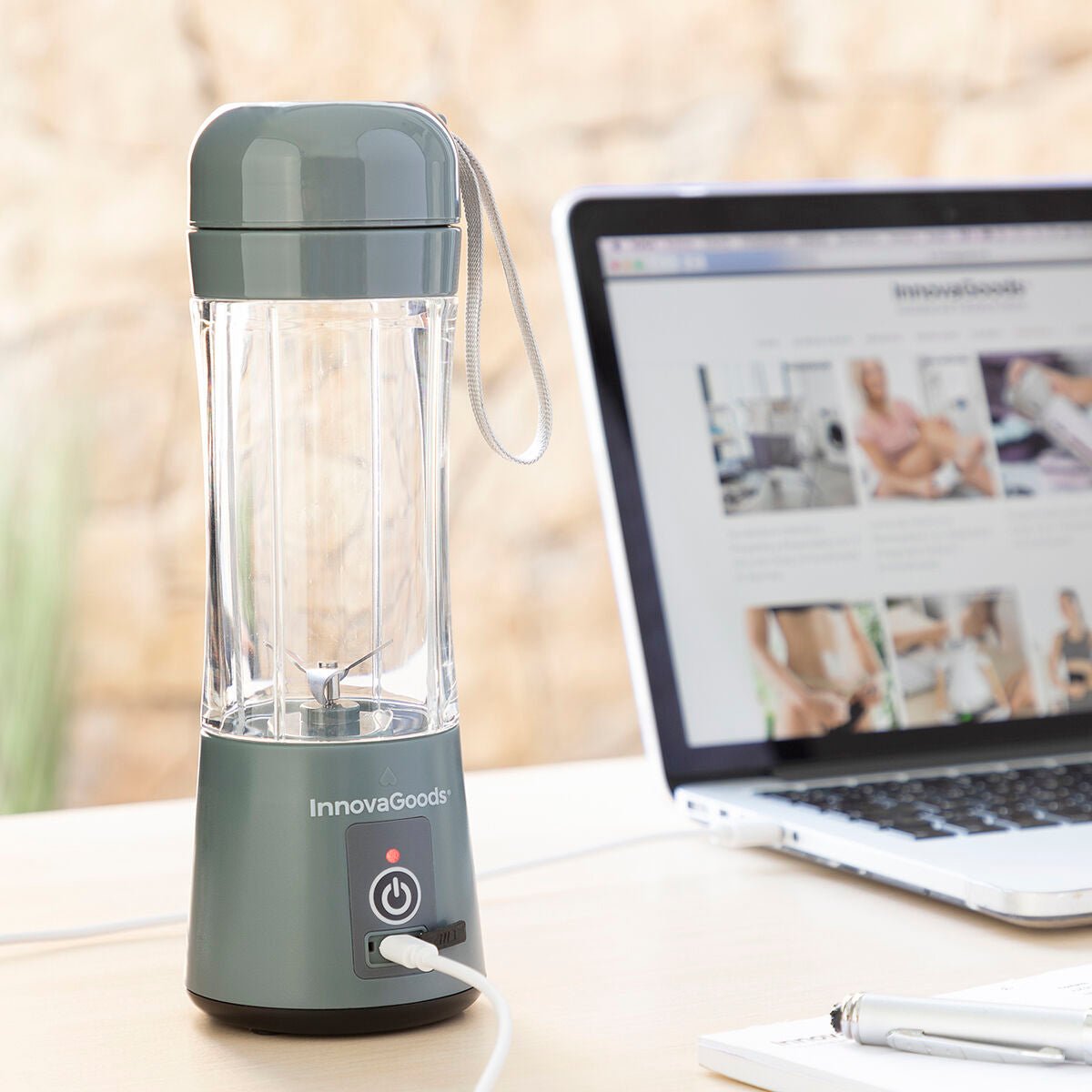 Portable Rechargeable Cup Blender Shakuit InnovaGoods - Well - Being