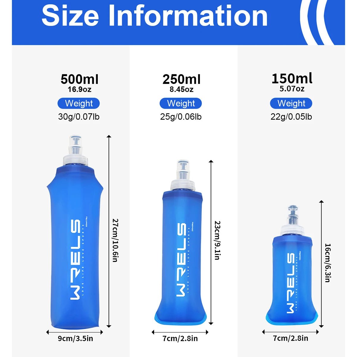 WRELS Sports Water Bottle - Well - Being