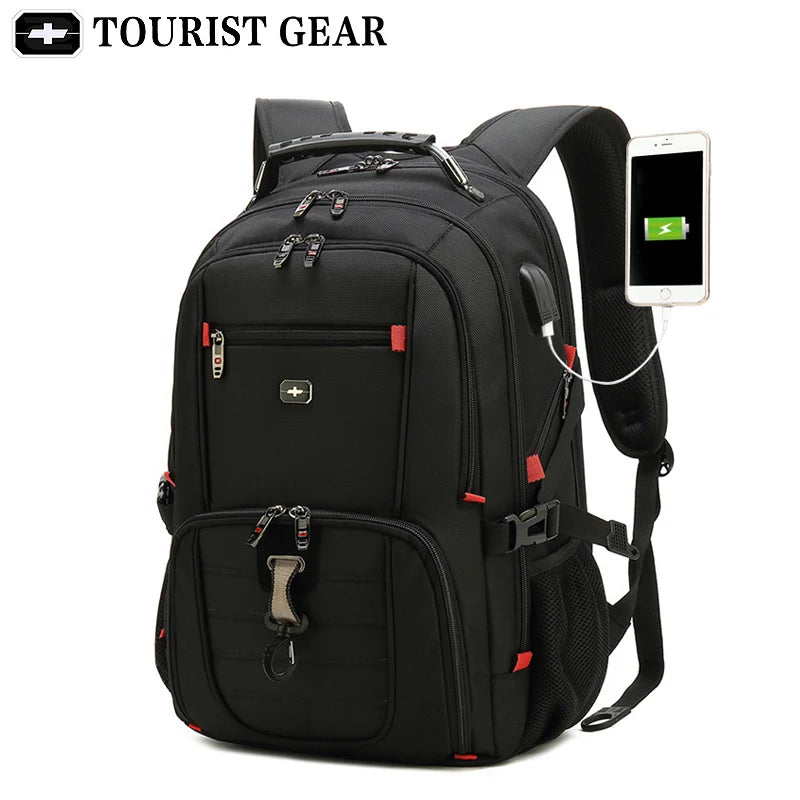 Men’s Travel Anti-Theft Laptop Backpack with USB | Well-Being