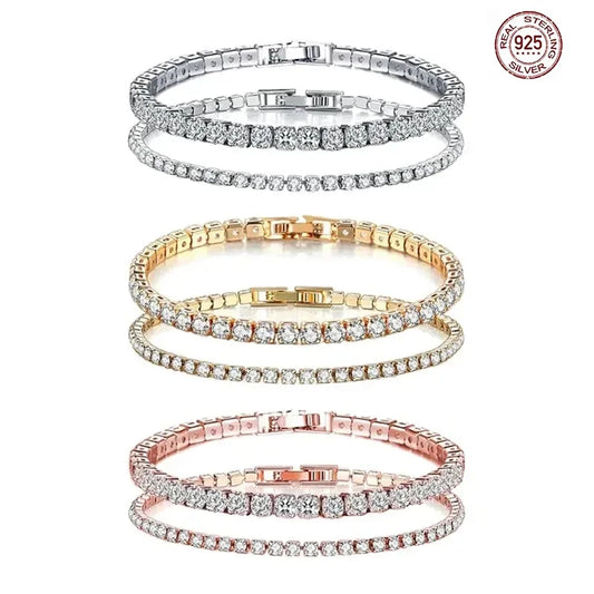 Sparkling Zircon Luxury Bracelet | Elegant Women's Jewelry | Well-Being