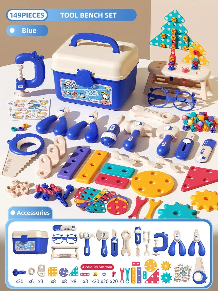 Kids Tool Set with Electric Toy Drill | Well-Being