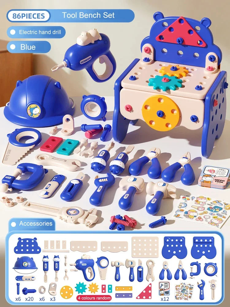 Kids Tool Set with Electric Toy Drill | Well-Being