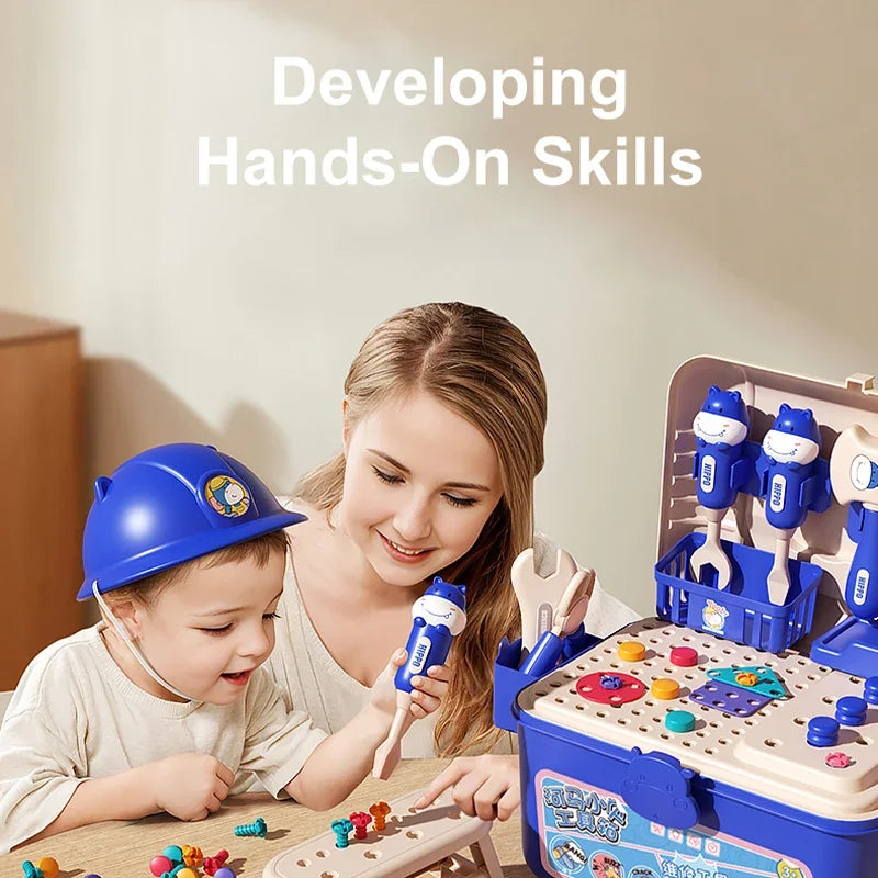 Kids Tool Set with Electric Toy Drill | Well-Being