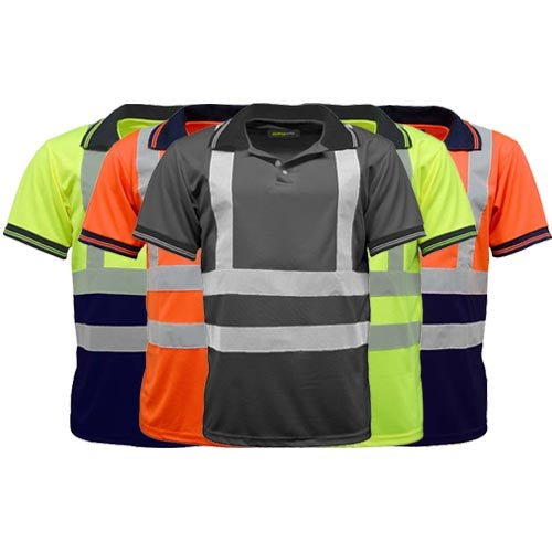 HV004 Hi Vis Short Sleeve Polo Shirt - Well - Being